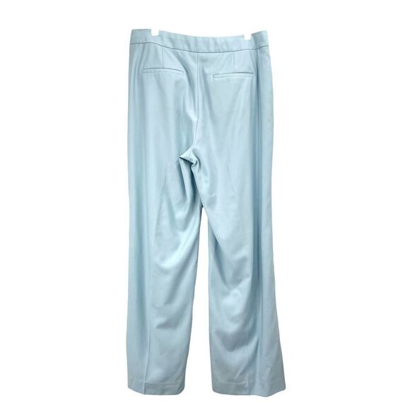 J. Crew Collection Full-length wide-leg tuxedo pant in Italian wool Sz 12 blue - Picture 7 of 11